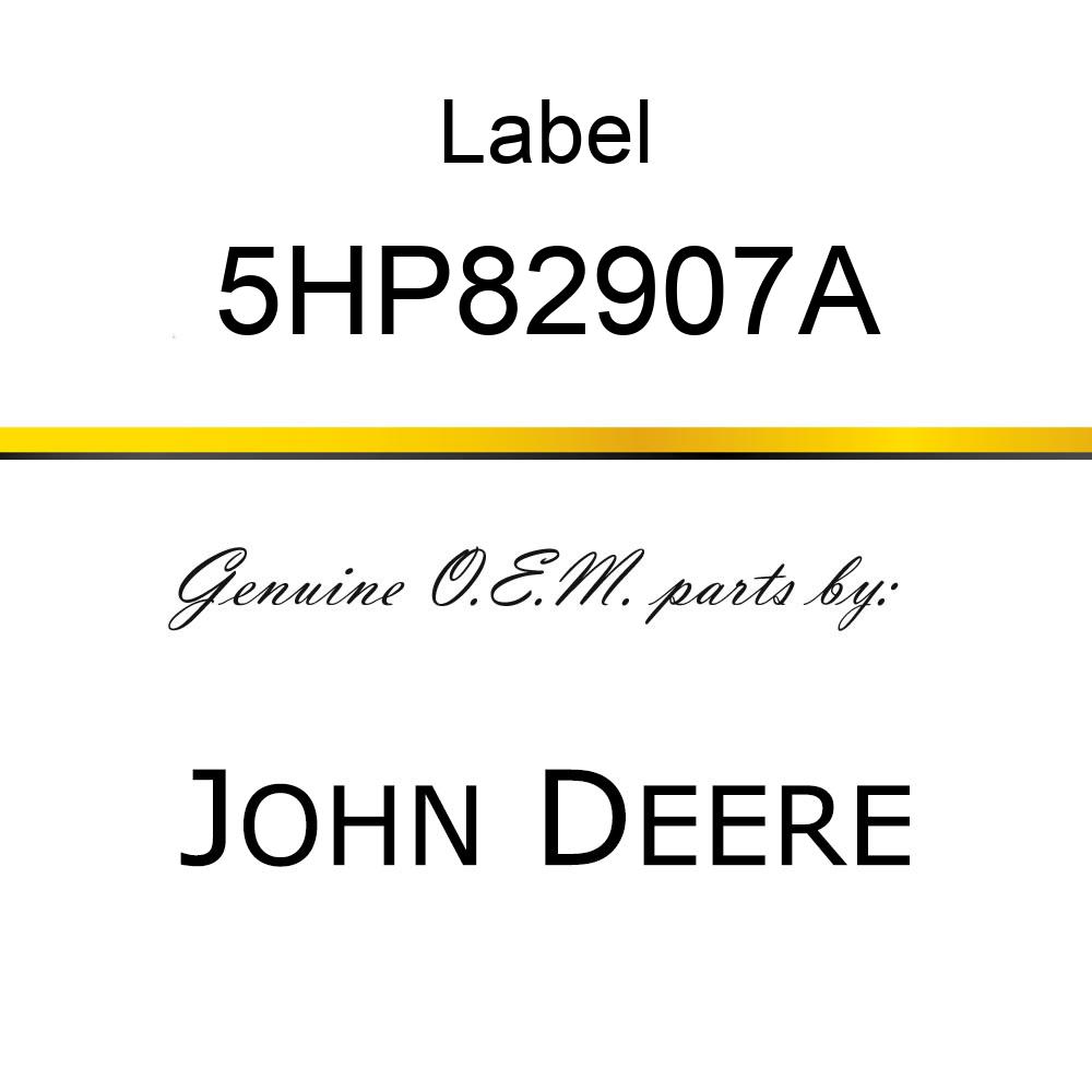 Label - WARNING-DISCHAR AUGER DECAL 5HP82907A
