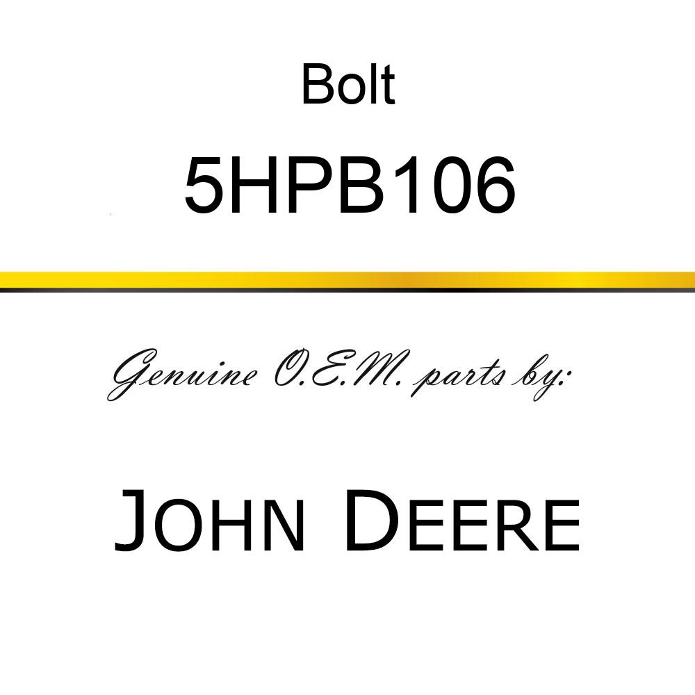 Bolt - BOLTS FOR POLY FLOOR LINER 5HPB106
