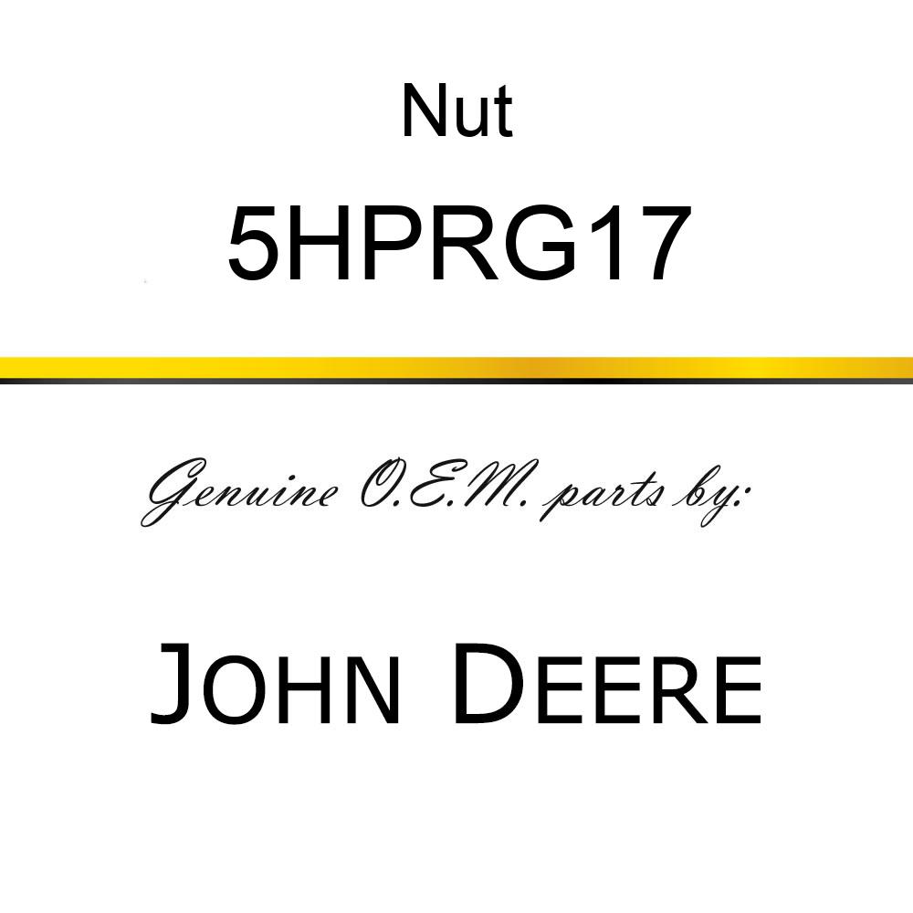 Nut - SPINDLE NUT 5HPRG17