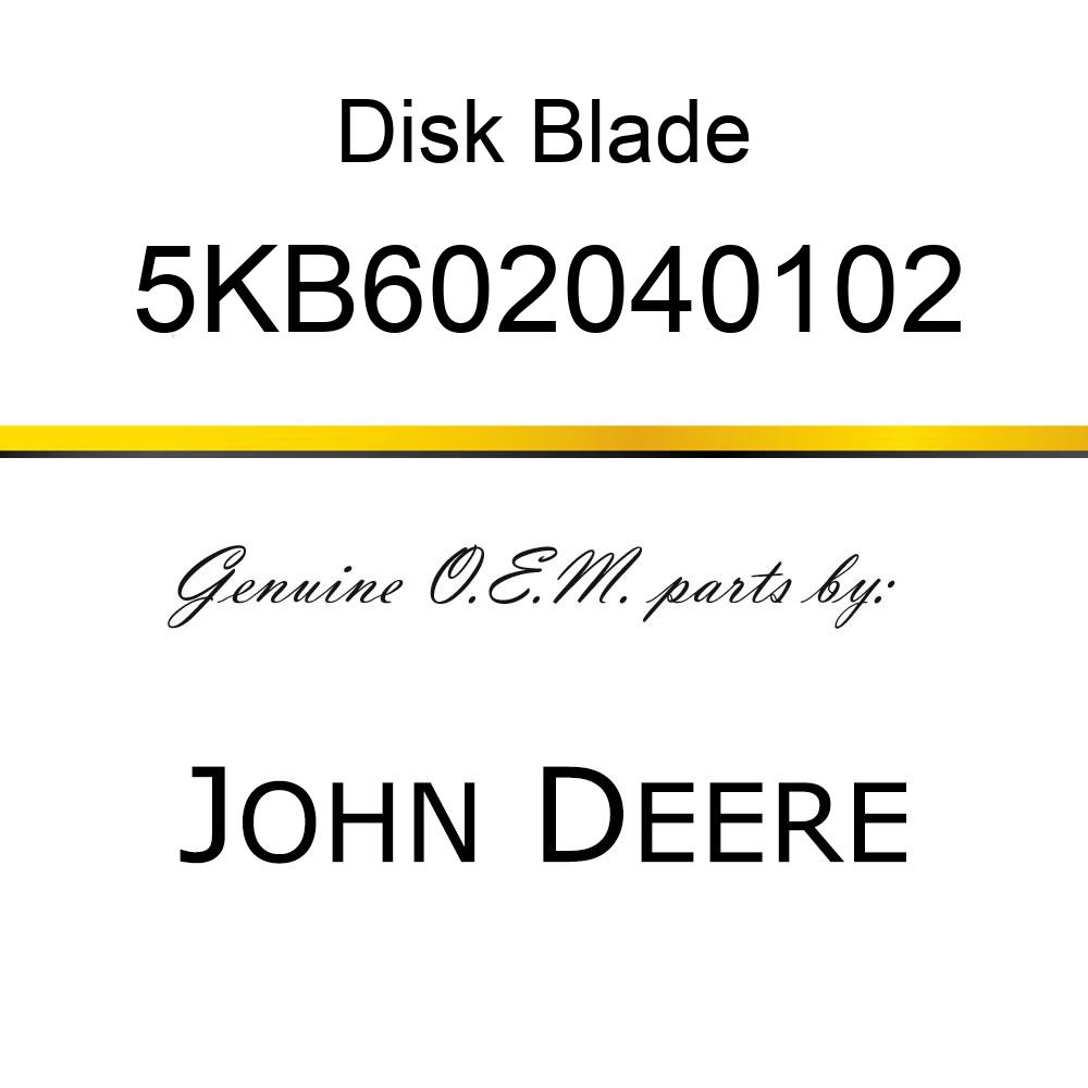 Disk Blade - 1/2-IN. X 30-IN. NOTCHED DISC BLADE 5KB602040102