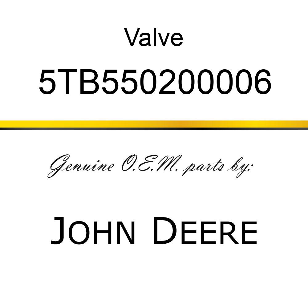 Valve - STEERING SPEED CONTROL 5TB550200006