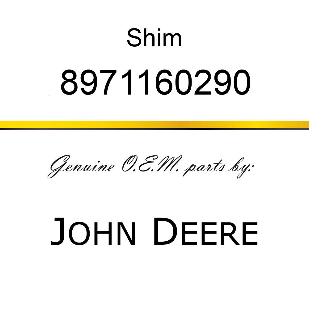 Shim - SHIM,  NOZZLE SPRING, N 8971160290