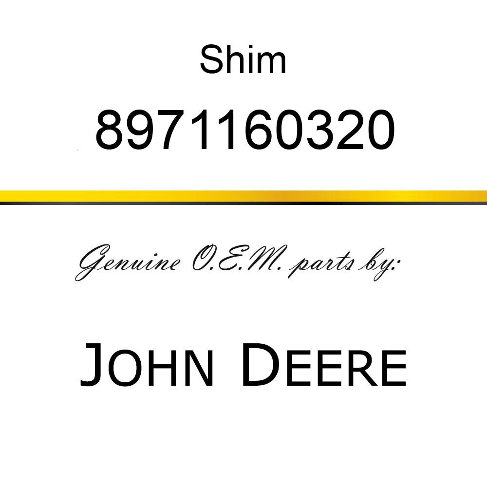 Shim - SHIM,  NOZZLE SPRING, N 8971160320