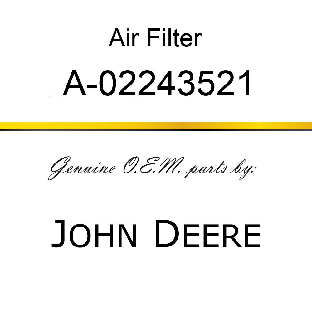 Air Filter - FILTER A-02243521