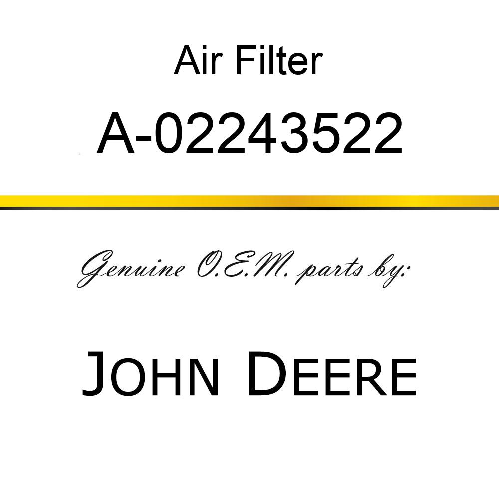 Air Filter - FILTER A-02243522