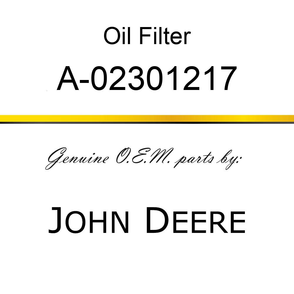 Oil Filter - OIL FILTER A-02301217