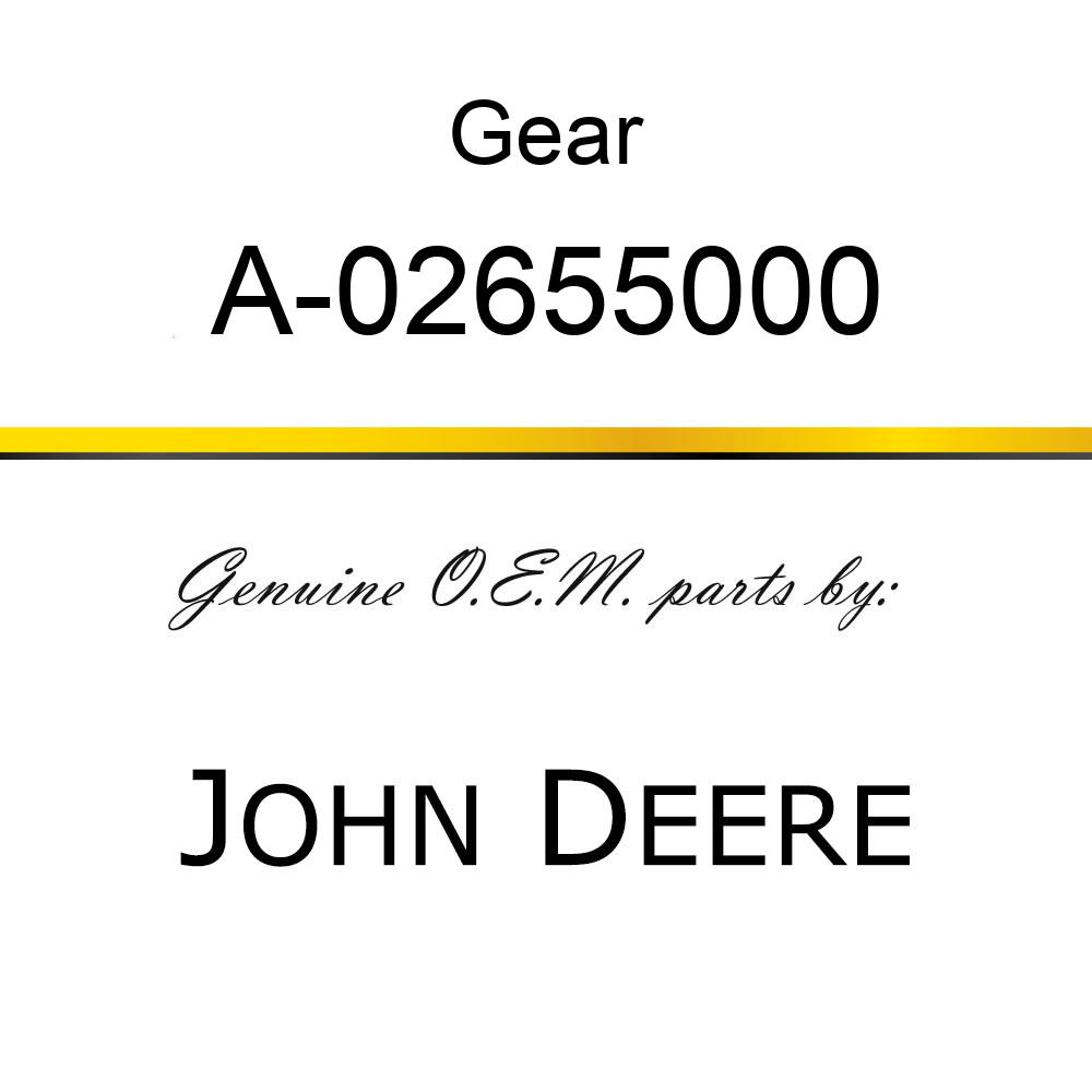 Gear - PINION GEAR A-02655000