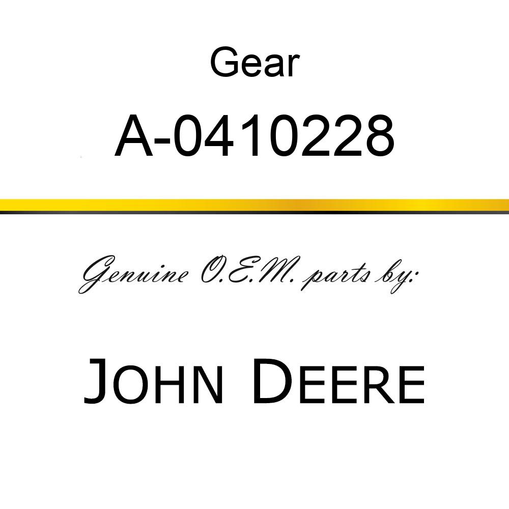 Gear - GEAR, CRANKSHAFT 4.203 A-0410228