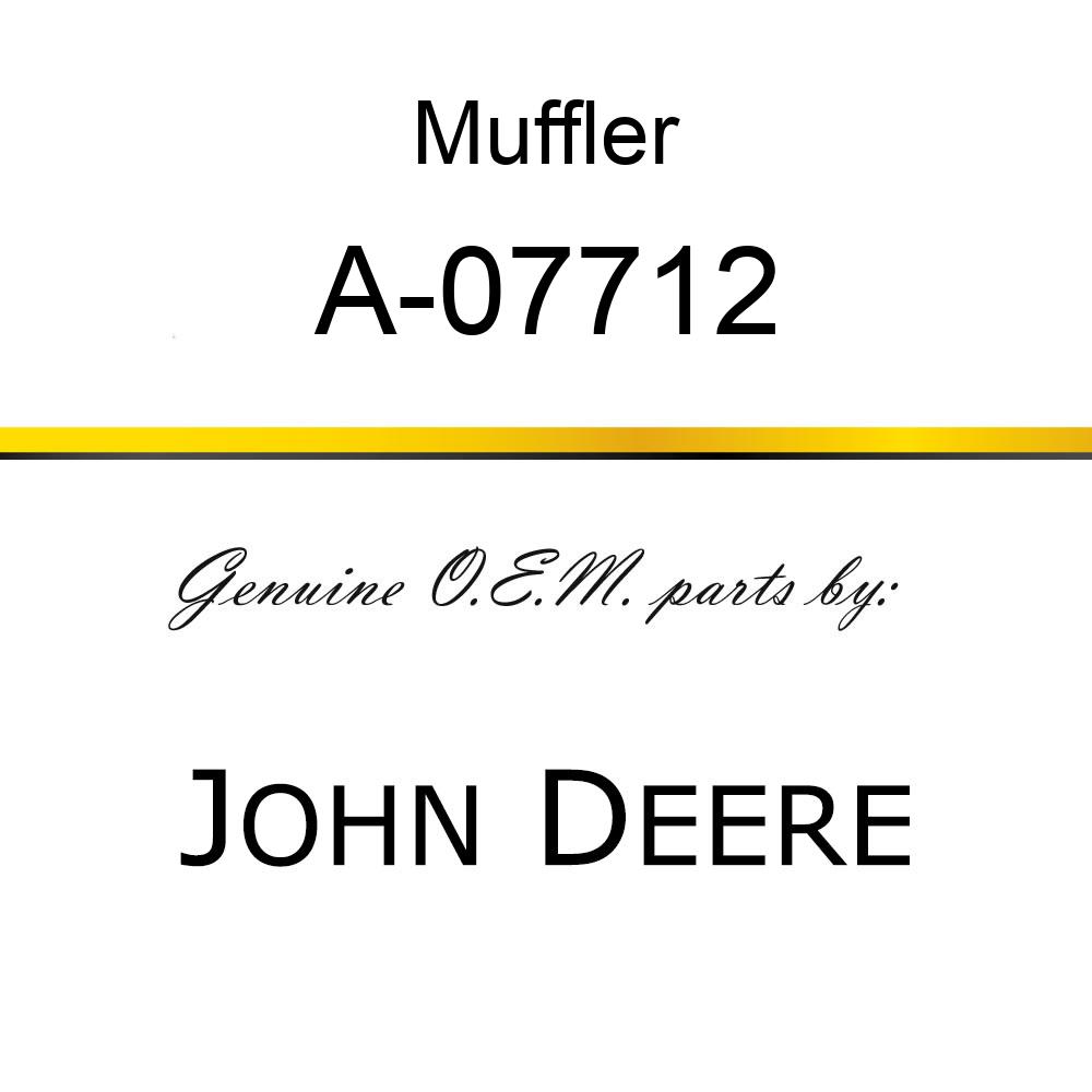 Muffler - MUFFLER A-07712