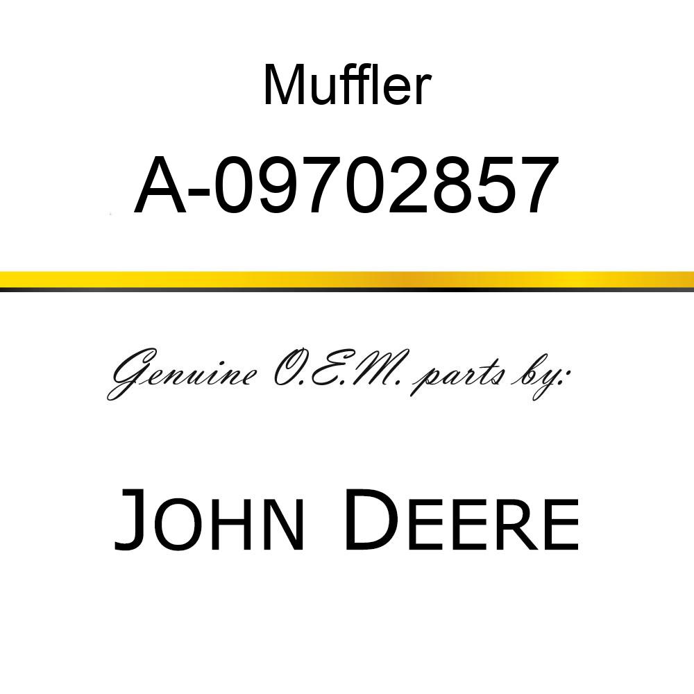 Muffler - MUFFLER A-09702857