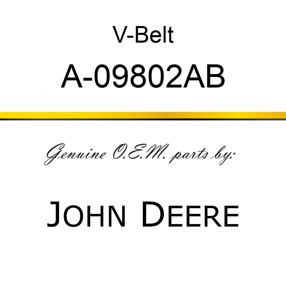 V-Belt - BELT, FAN/WATER PUMP A-09802AB