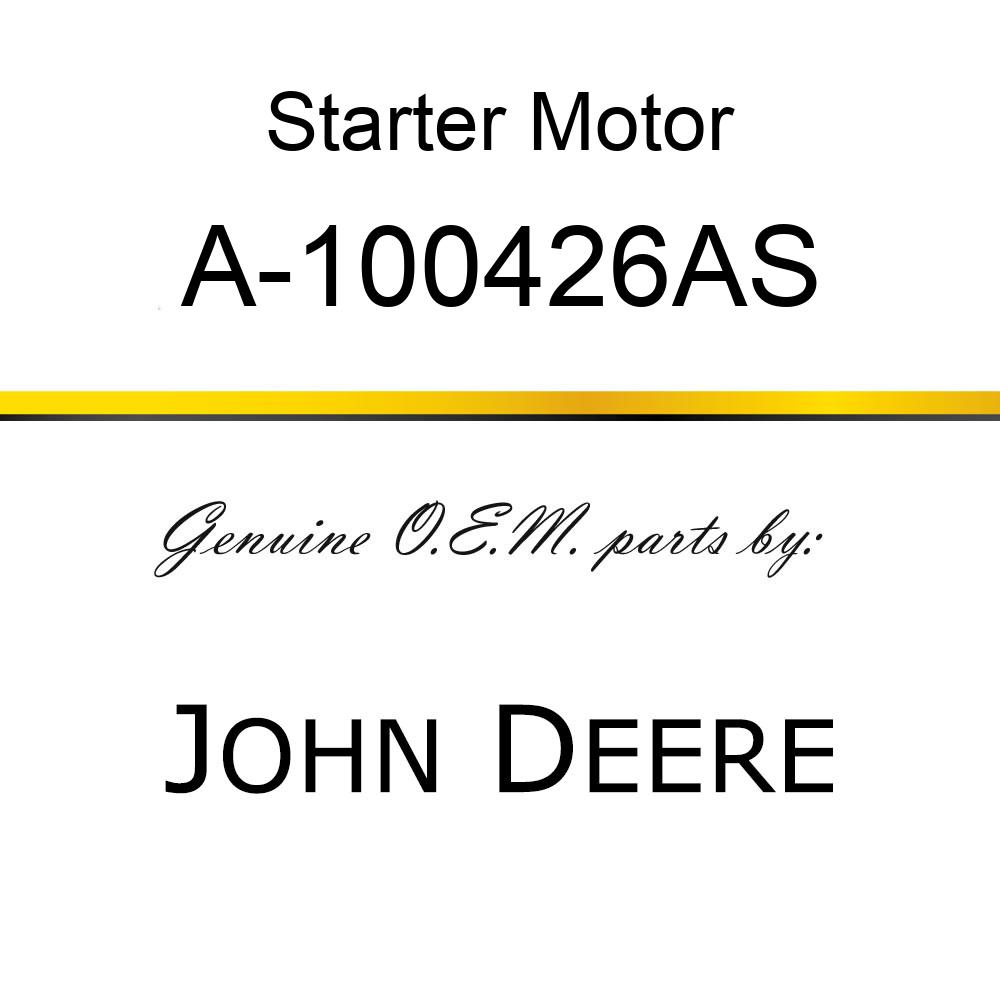 Starter Motor - STARTER, DR/DD A-100426AS