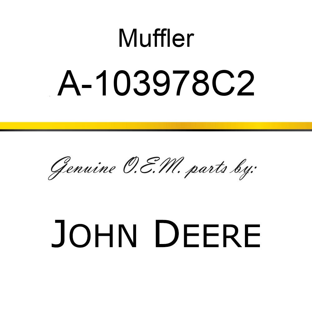 Muffler - MUFFLER A-103978C2
