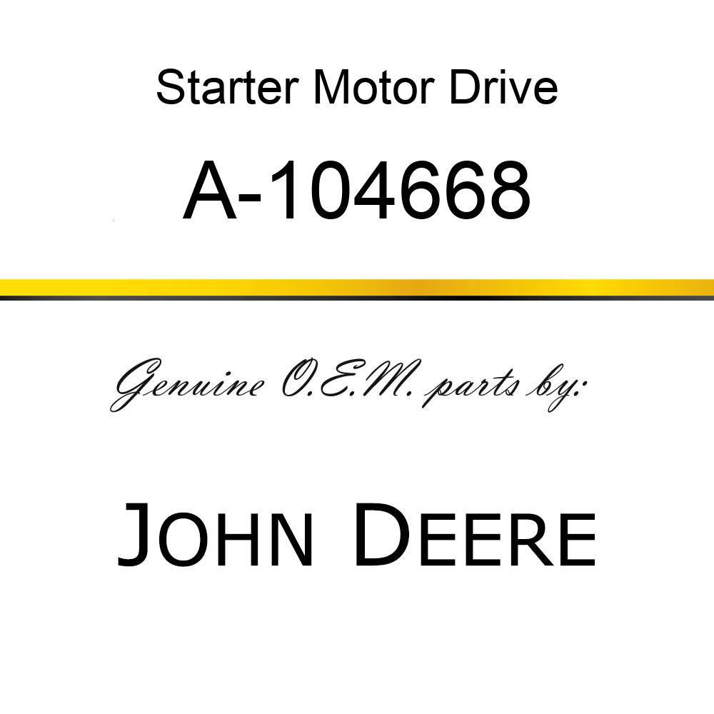 Starter Motor Drive - STARTER, NIPPO A-104668
