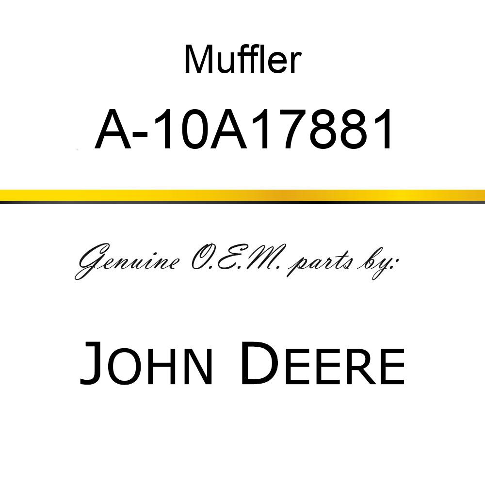 Muffler - MUFFLER A-10A17881