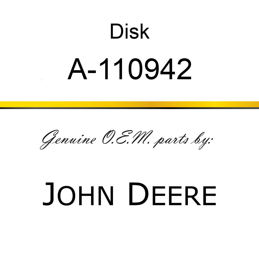Disk - DISC ASSY, DAMPERED A-110942