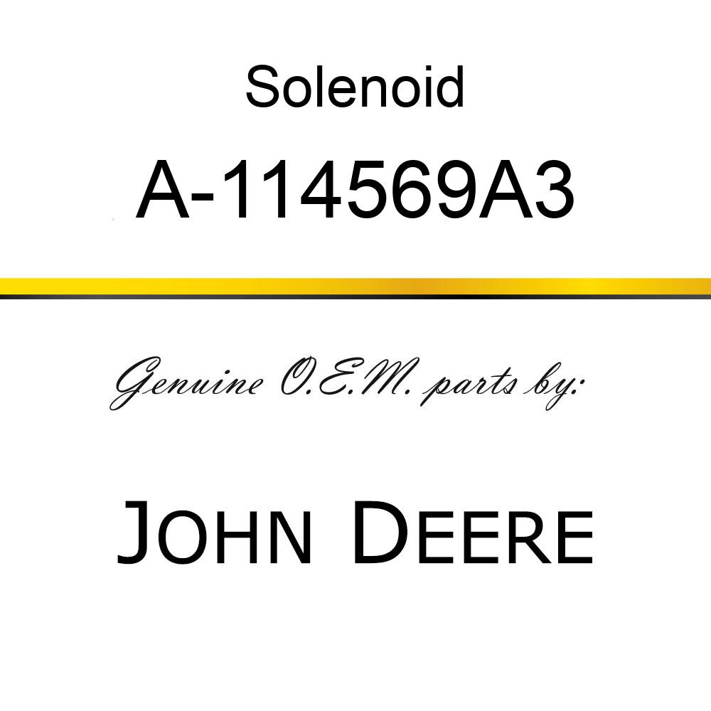 Solenoid - SOLENOID STARTER A-114569A3