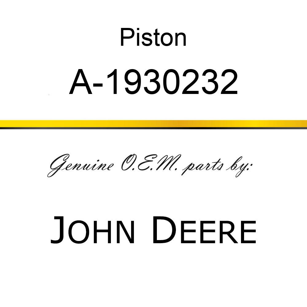 Piston - PISTON LESS RINGS A-1930232