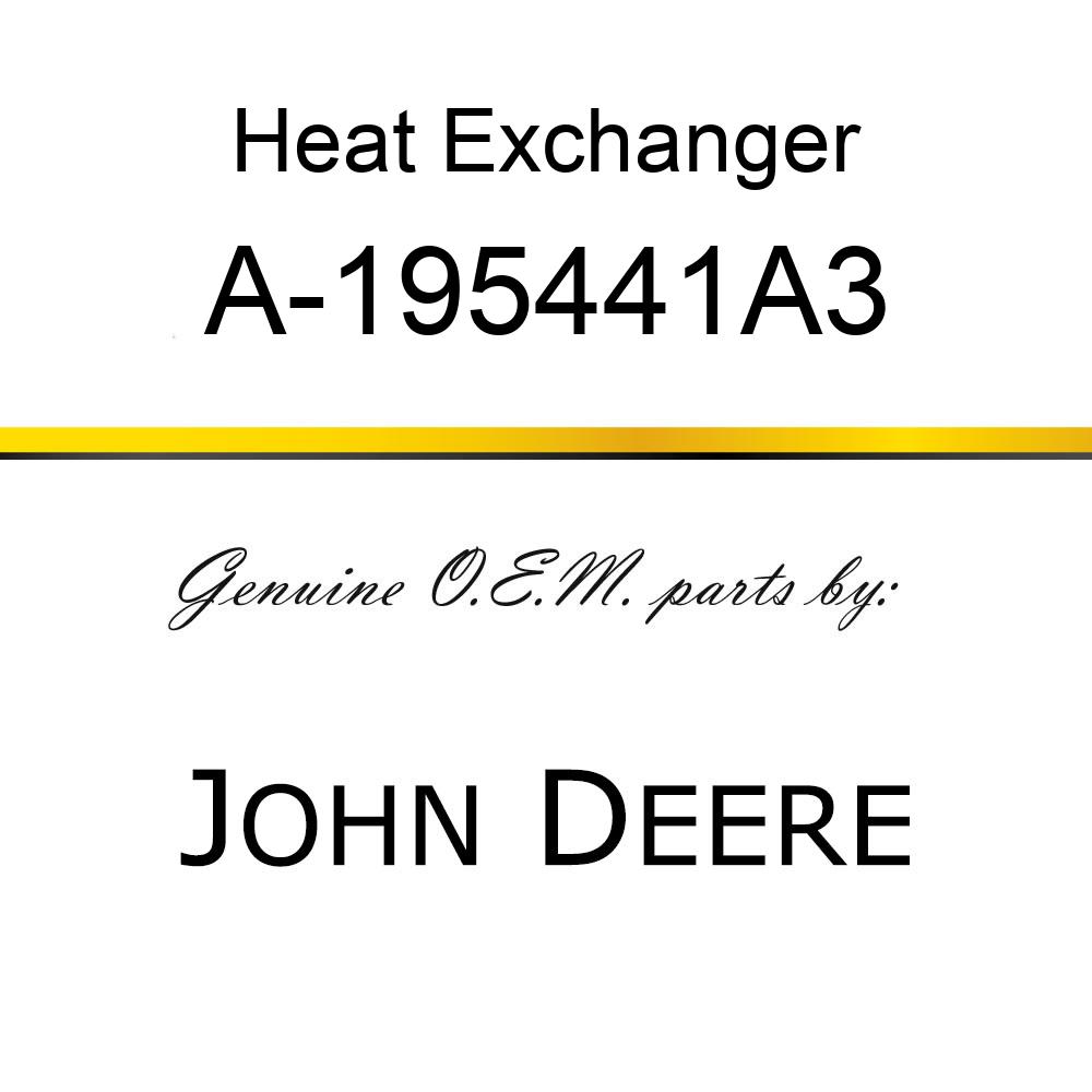 Heat Exchanger - COOLER, OIL AND FUEL A-195441A3