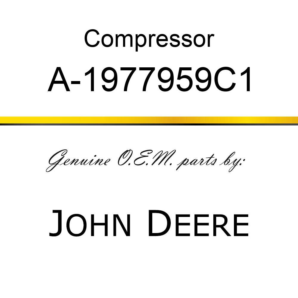 Compressor - COMPRESSOR, NEW W/ CLUTCH A-1977959C1