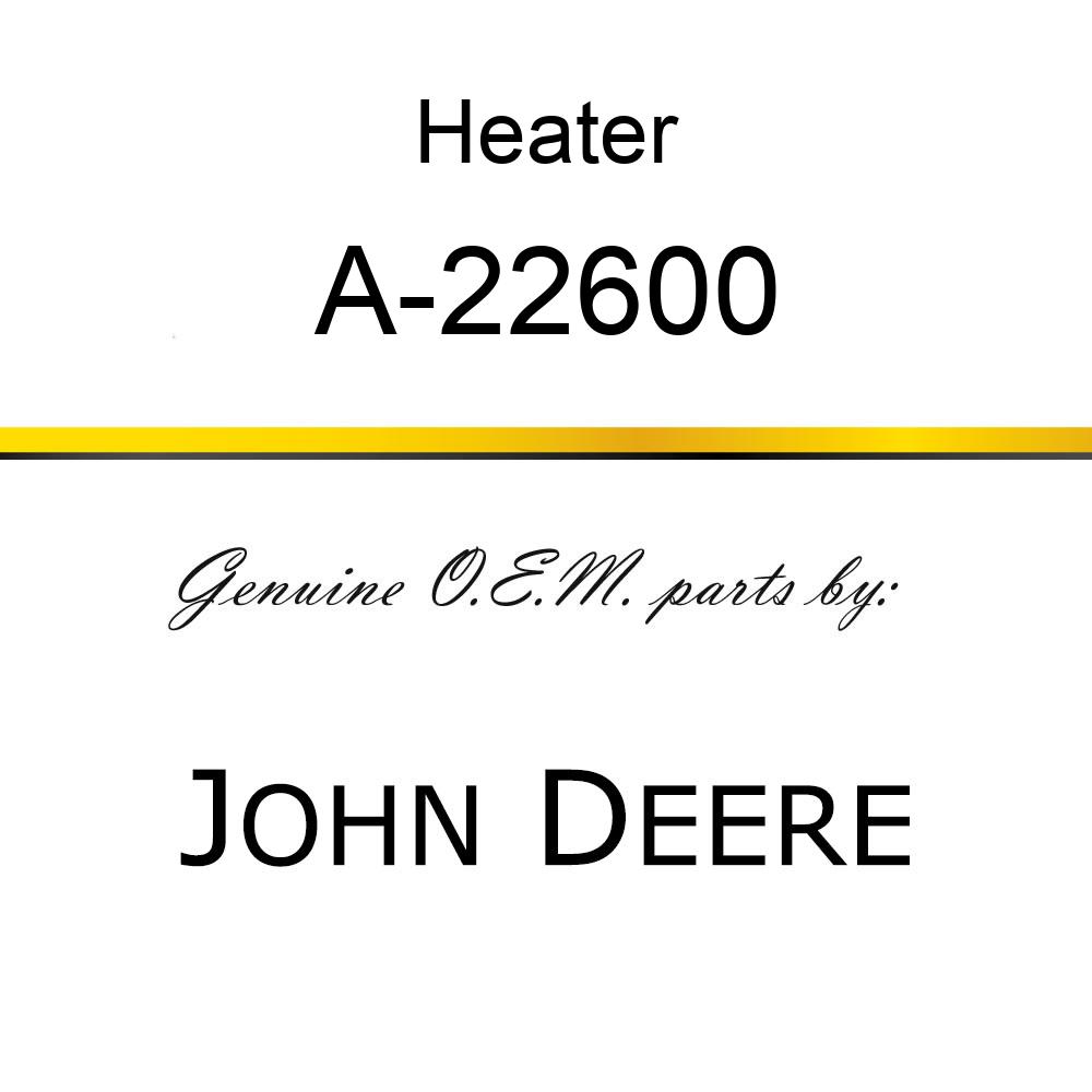 Heater - BATTERY HEATER PAD A-22600