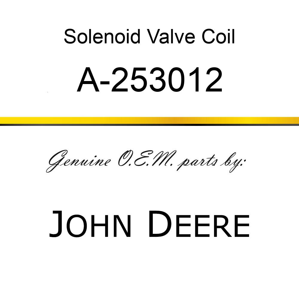 Solenoid Valve Coil - SOLENOID COIL, 12 VDC A-253012