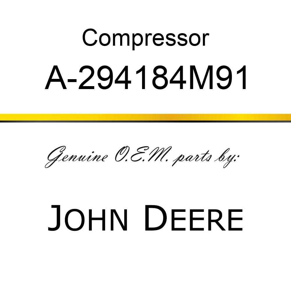 Compressor - COMPRESSOR, NEW A-294184M91