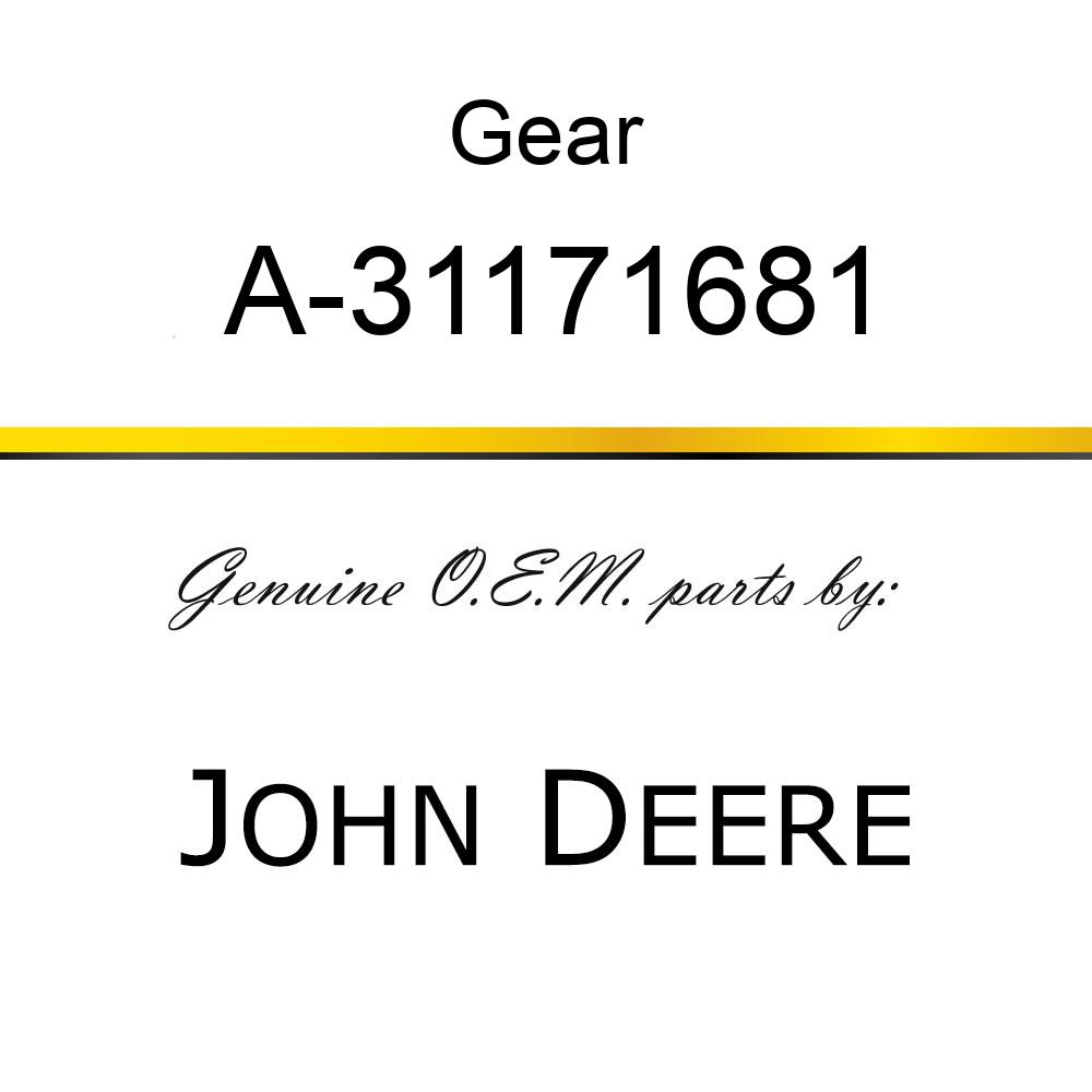 Gear - GEAR, CRANKSHAFT, 4.236 A-31171681