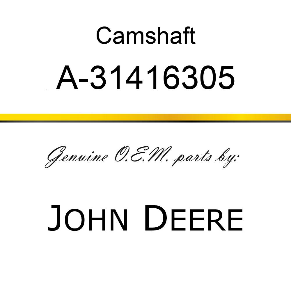 Camshaft - CAMSHAFT, 1006.60 A-31416305