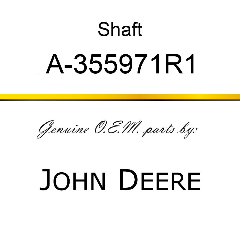 Shaft - SHAFT, BRAKE PEDAL A-355971R1