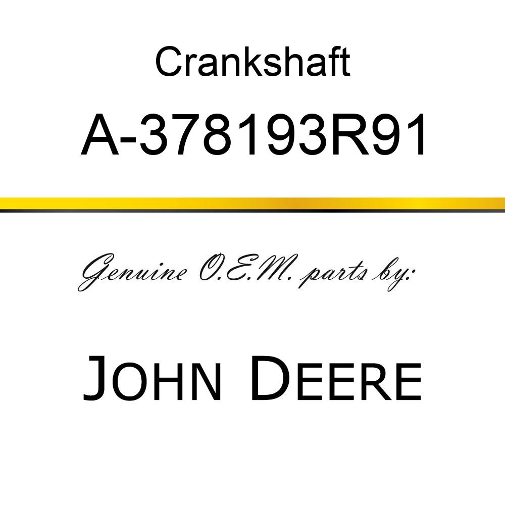 Crankshaft - CRANK SEAL/SLEEVE A-378193R91
