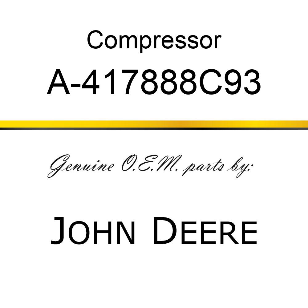 Compressor - COMPRESSOR, YORK, NEW A-417888C93