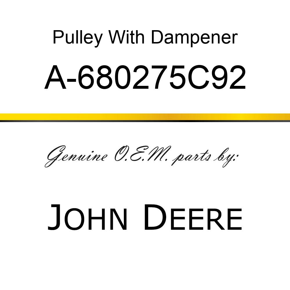 Pulley With Dampener - PULLEY, CRANKSHAFT DAMPER A-680275C92
