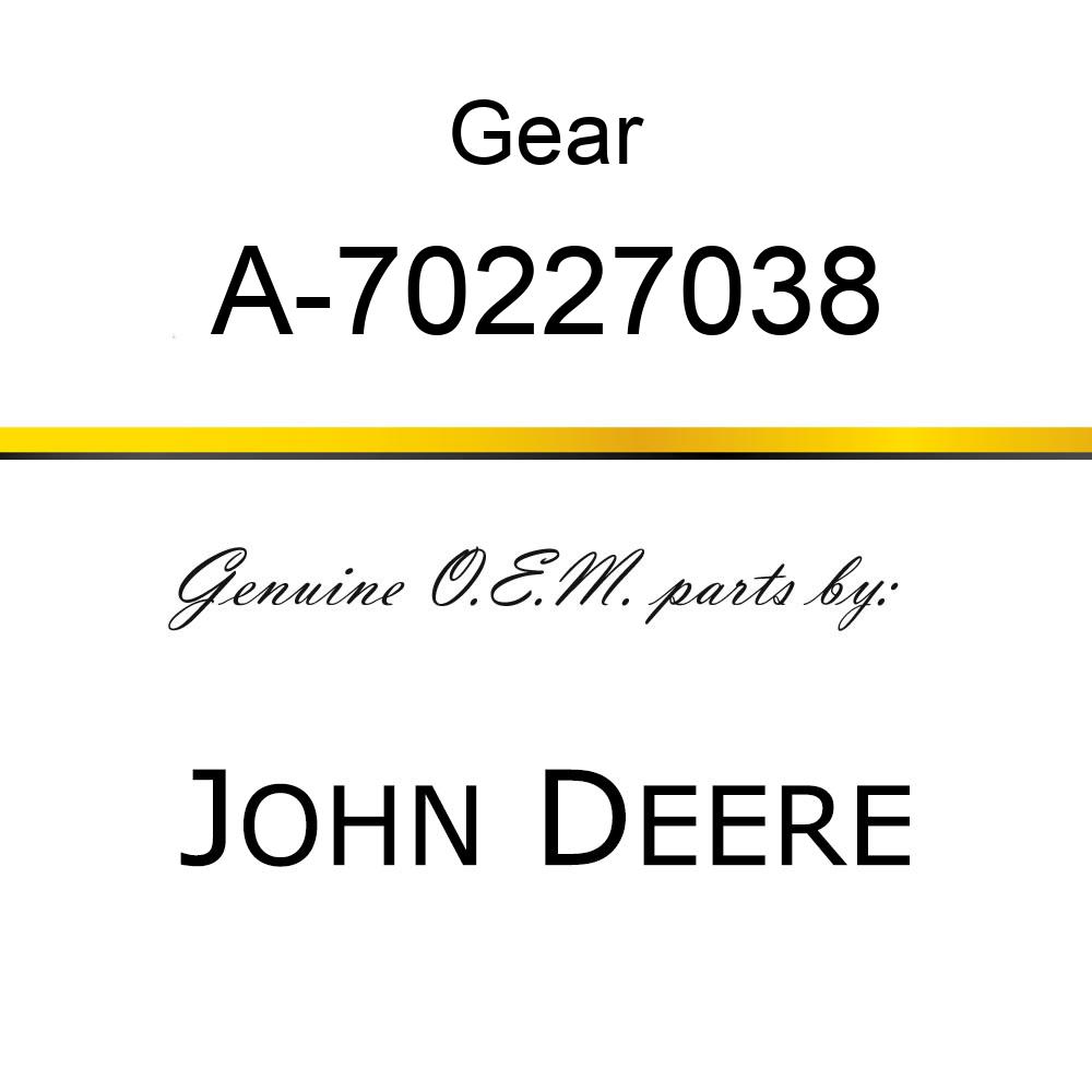 Gear - TIMING GEAR, CAMSHAFT A-70227038