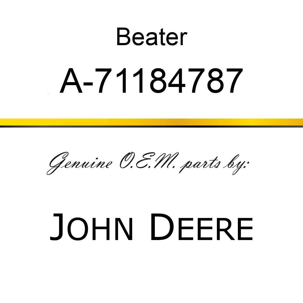 Beater - DRUM, FEEDER BEATER A-71184787