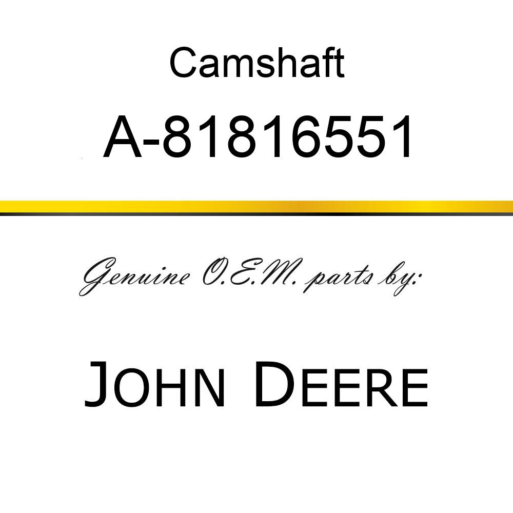 Camshaft - CAMSHAFT A-81816551