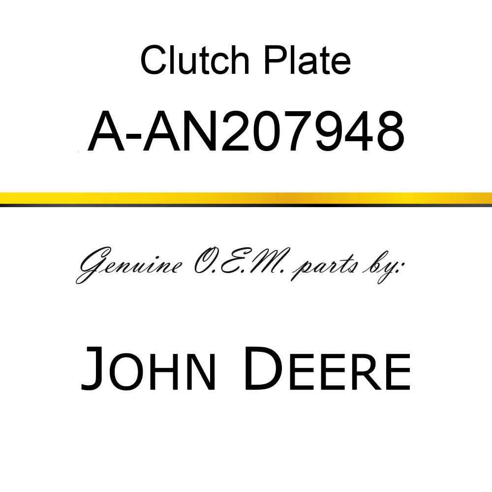 Clutch Plate - CLUTCH DRIVEN PLATE W/LININGS A-AN207948