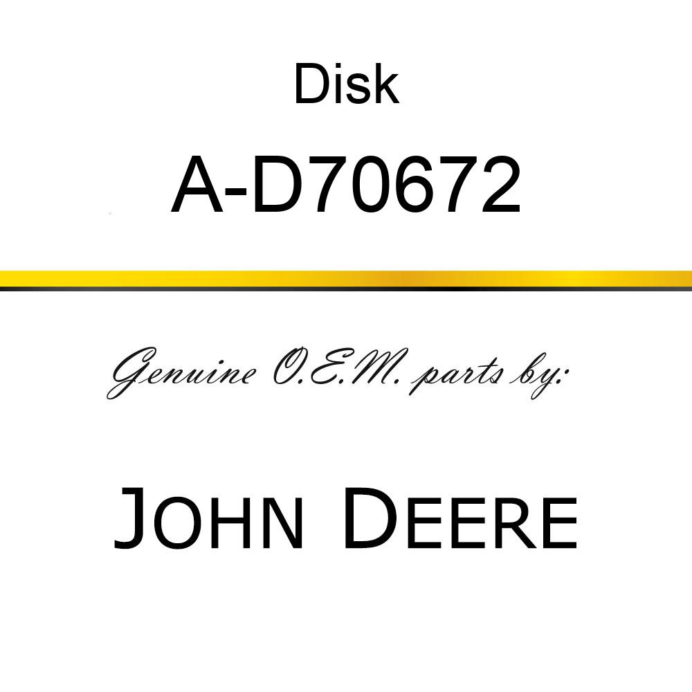 Disk - DISC, FRICTION A-D70672