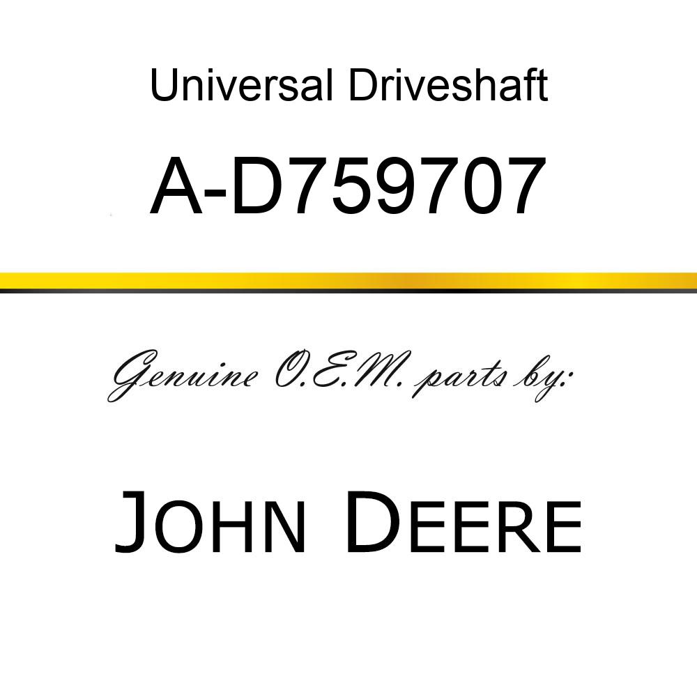 Universal Driveshaft - FRICTION DISC A-D759707