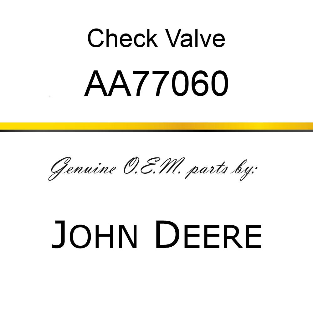Check Valve - CHECK VALVE, 2 PSI DIAPHRAGM - ASSY AA77060
