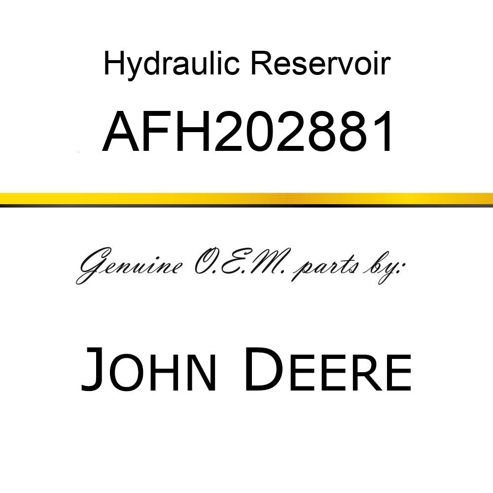 Hydraulic Reservoir - HYDRAULIC RESERVOIR, WITH HARDWARE AFH202881