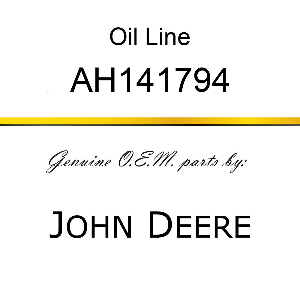 Oil Line - LINE ASSEMBLY - RESERVOIR AH141794