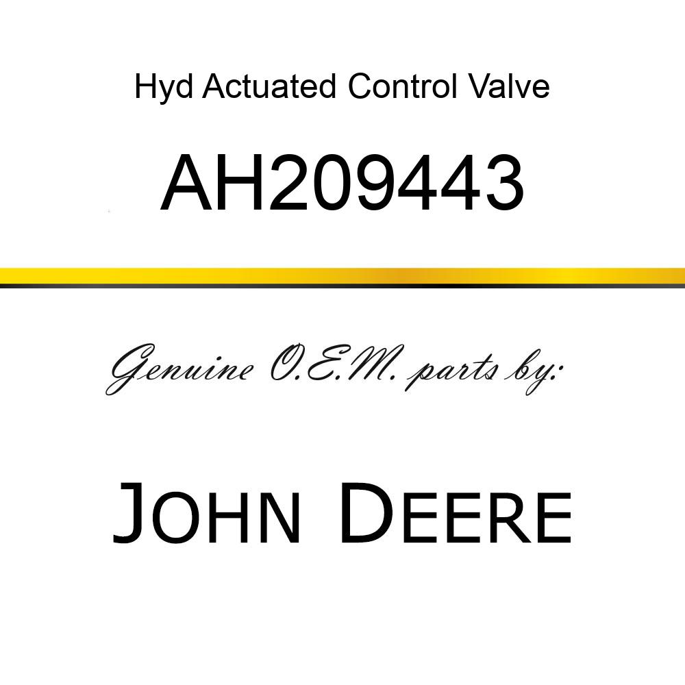 Hyd Actuated Control Valve - CYLINDER, MASTER-HD, REGION II AH209443