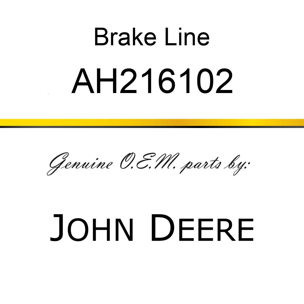 Brake Line - BRAKE LINE ASSY, RH MASTER CYLINDER AH216102