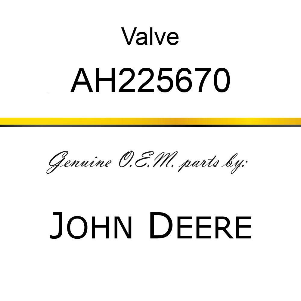 Valve - VALVE, MULTI-COUPLER CARTRIDGE - 3/ AH225670