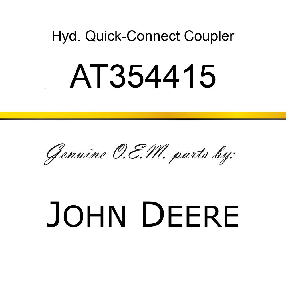 Hyd. Quick-Connect Coupler - RECEPTACLE, DIAGNOSTIC AT354415