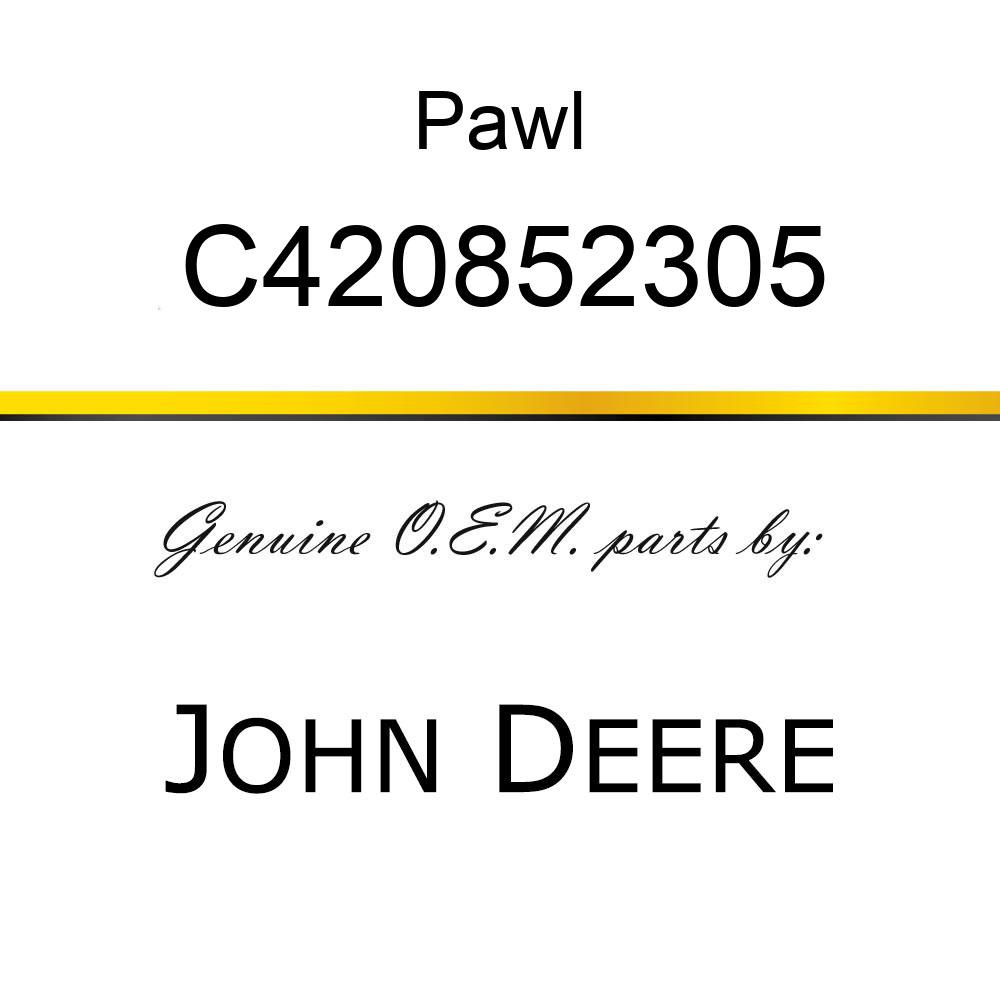 Pawl - DEVICE, LOCKING RECOIL C420852305