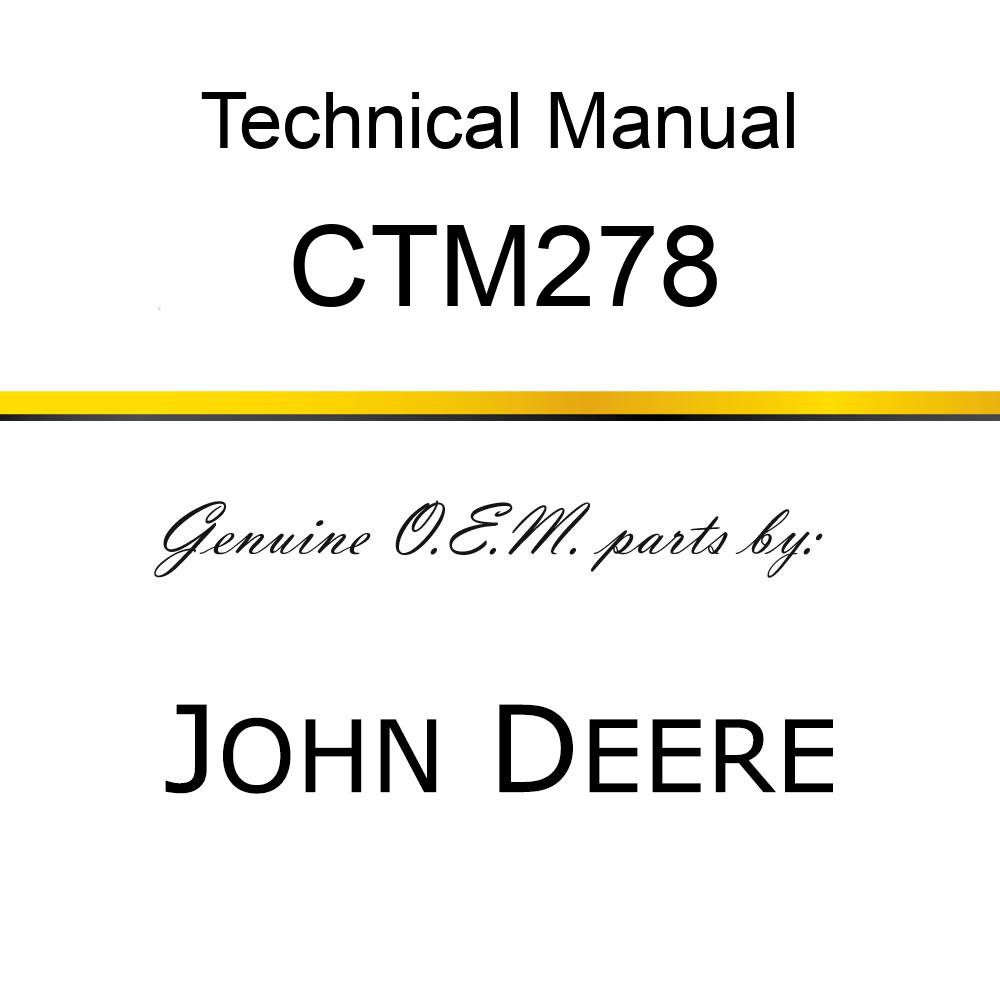Technical Manual - ALTERNATORS & STARTER MOTORS SPANIS CTM278