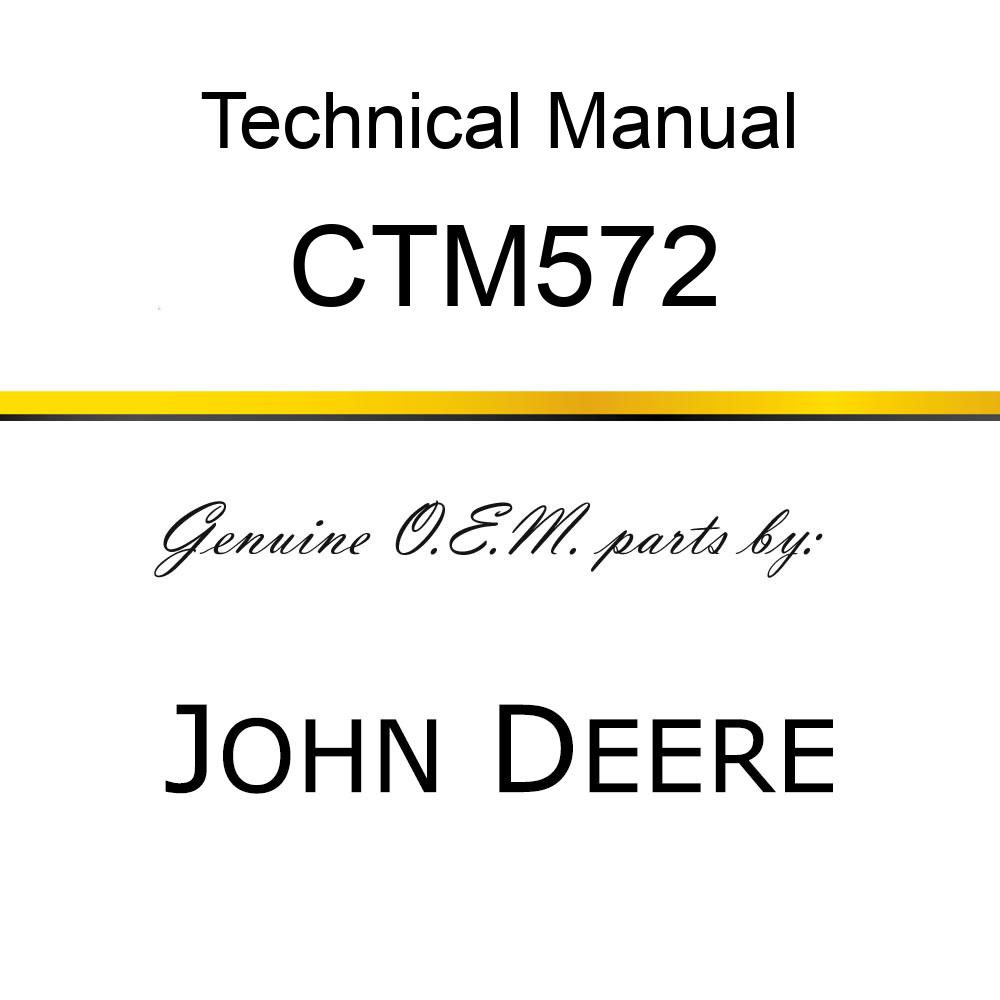 Technical Manual - ALTERNATORS AND STARTER MOTORS CTM572