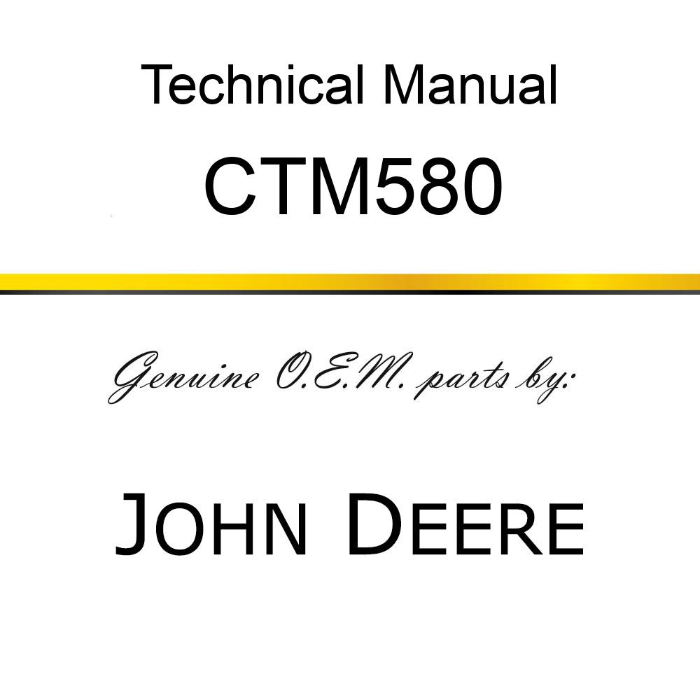 Technical Manual - PWRTCH ALTERNATORS/STARTER MOTORS CTM580